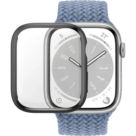PanzerGlass Tvrzené sklo Full Body D3O pro Apple Watch 9/8/7 41 mm černá