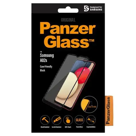 PanzerGlass Tvrzené sklo Case Friendly pro Samsung Galaxy A02s černá