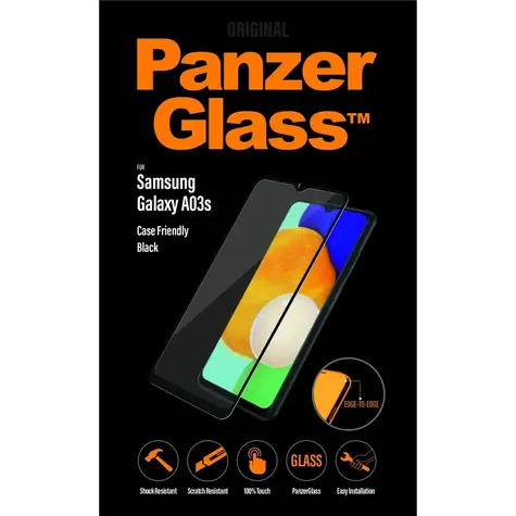 PanzerGlass Tvrzené sklo Case Friendly pro Samsung Galaxy A03/A03s černá
