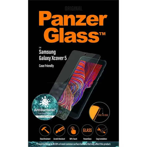 PanzerGlass Tvrzené sklo Case Friendly AB pro Samsung Galaxy Xcover 5 čirá