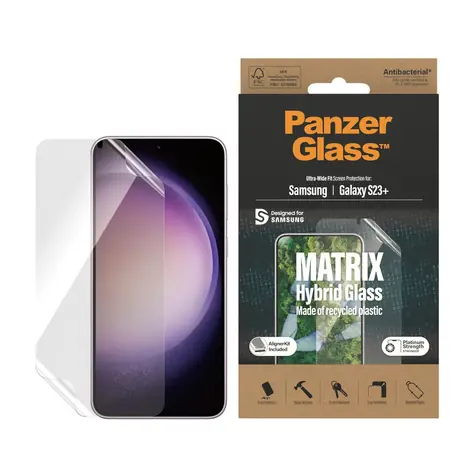PanzerGlass Hybridní sklo Matrix UWF AB FP wA pro Samsung Galaxy S23+ čirá