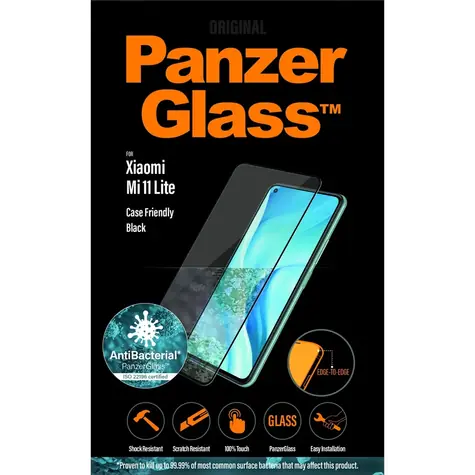 PanzerGlass Tvrzené sklo Case Friendly pro Xiaomi Mi 11 Lite černá
