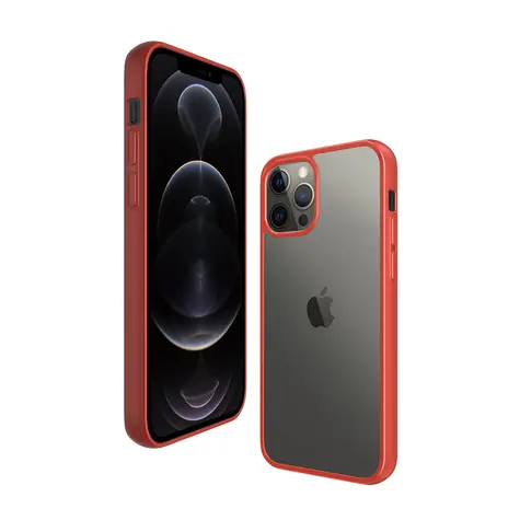 PanzerGlass Pouzdro ClearCaseColor AB pro iPhone 12 Pro Max mandarin red