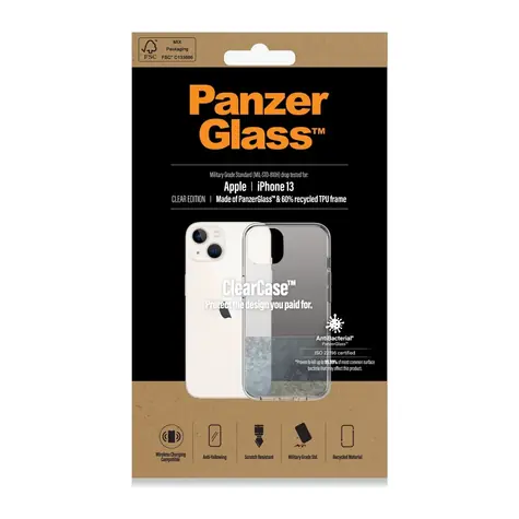 PanzerGlass Pouzdro ClearCase AB pro iPhone 13 transparentní