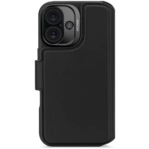 Decoded Leather Detachable Wallet odnímatelné kožené pouzdro pro Apple iPhone 16 černá