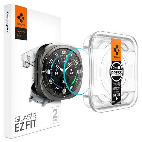Spigen Glass tR EZ Fit 2 Pack tvrzené sklo pro Samsung Galaxy Watch Ultra / 2ks