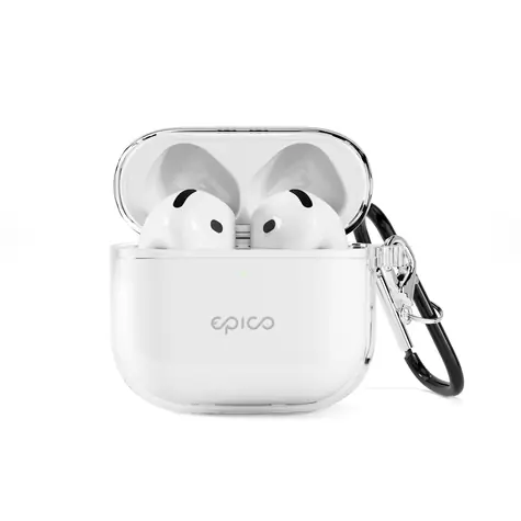 Epico Transparent Cover pouzdro pro Apple AirPods 4/4(ANC) bílá transparentní 