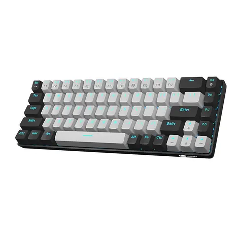 MageGee MK-BOX černo-šedá / Mechanická herní klávesnice / US layout / kabel USB-C / RGB podsvícení 