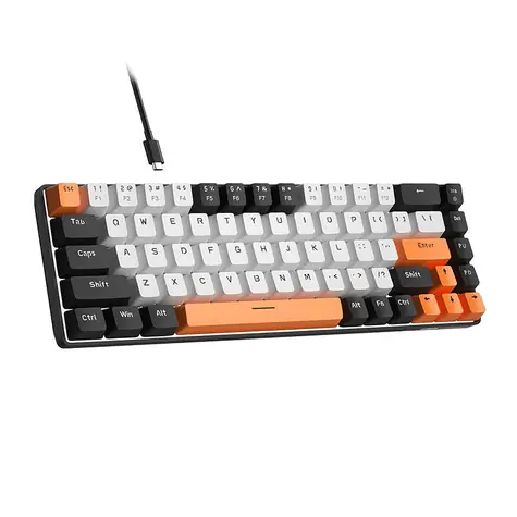 MageGee MK-BOX černá / Mechanická herní klávesnice / US layout / kabel USB-C / RGB podsvícení 