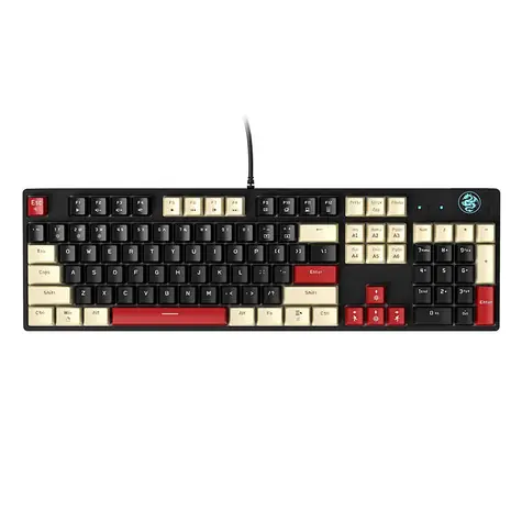 MageGee MK-ARMOR černá / Mechanická klávesnice / US layout / kabel USB-A / RGB podsvícení 