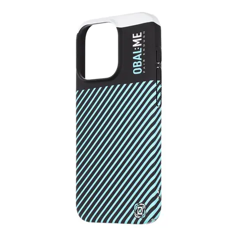 OBAL:ME Flossy Stripes Kryt pro Apple iPhone 15 Pro černá/světle modrá