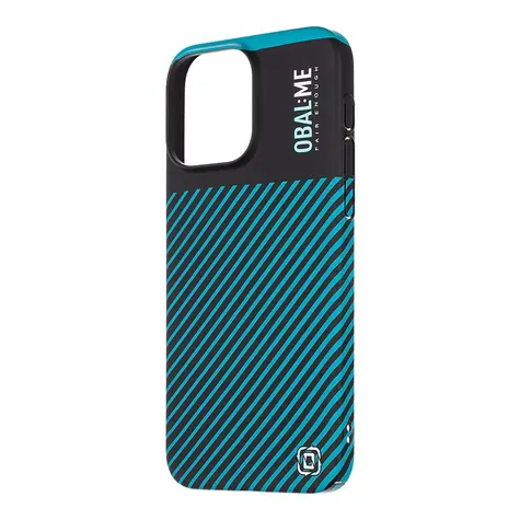 OBAL:ME Flossy Stripes Kryt pro Apple iPhone 15 Pro Max černá/tyrkys