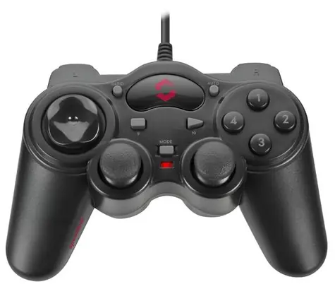 THUNDERSTRIKE Gamepad pro počítač černá / USB-A / 1.7m