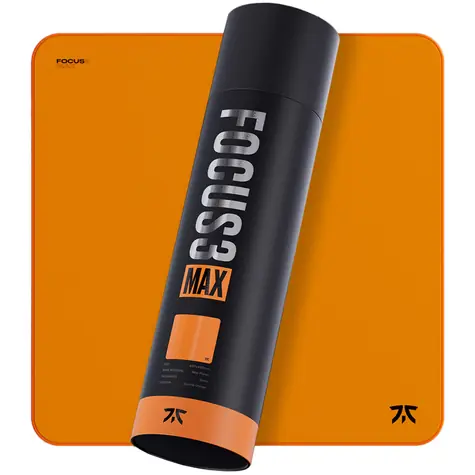 Fnatic FOCUS3 MAX XL oranžová / Herní podložka pod myš / 48 x 48 cm