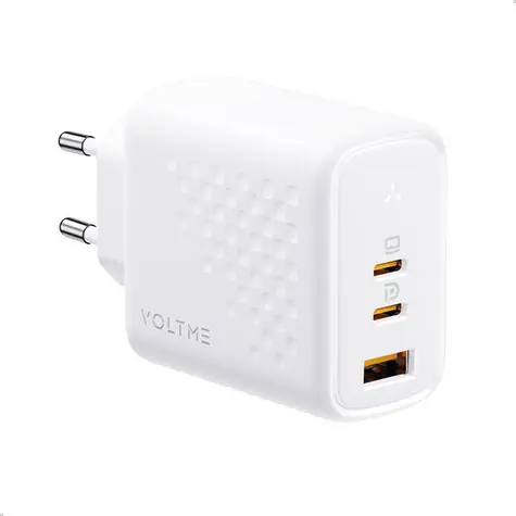 VOLTME Revo 67 CCA 67W bílá / GaN / 67W / 2x USB-C / 1x USB-A 