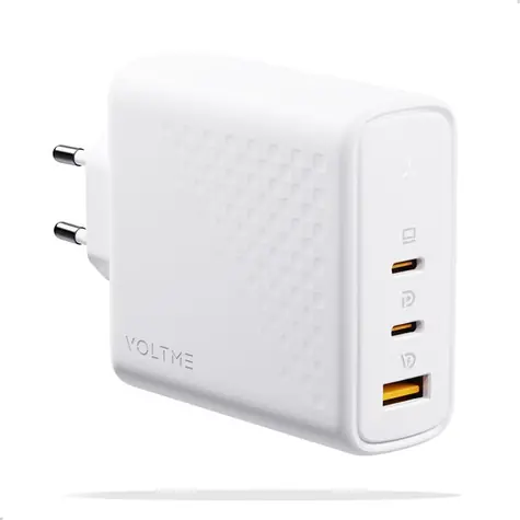 VOLTME Revo 140 PD3.1 CCA 140W bílá / GaN / 140W / 2x USB-C / 1x USB-A
