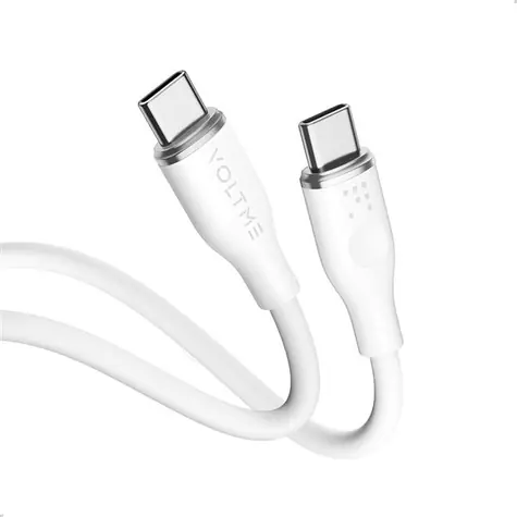 VOLTME Powerlink Moss Series CTC Kabel USB-C(M) 3A/60W 1m bílá / 2x USB-C(M)