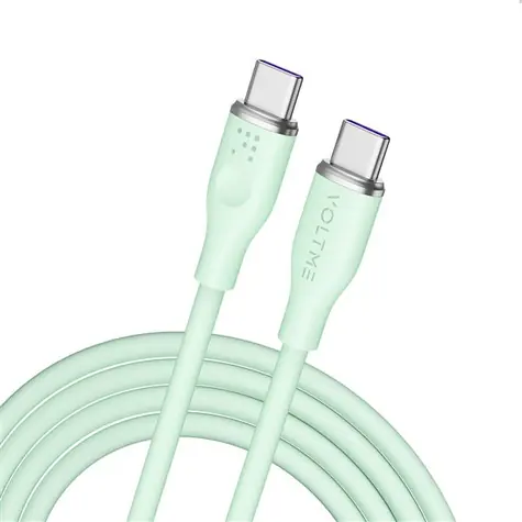 VOLTME Powerlink Moss Series CTC Kabel USB-C(M) 5A/100W 1.8m zelená / 2x USB-C(M)