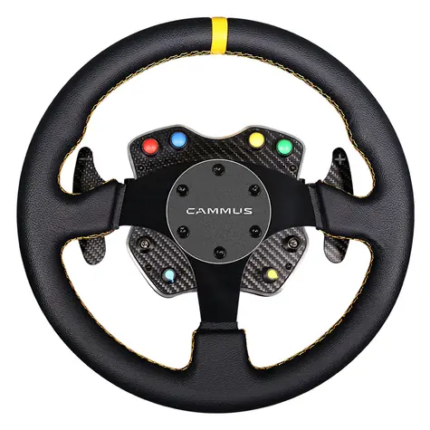 Cammus GT1 černá / Závodní volant / 2 pádla / 20 tlačítek 