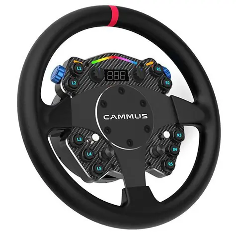 Cammus C12 Direct Drive černá / Závodní volant / 2 pádla / 20 tlačítek
