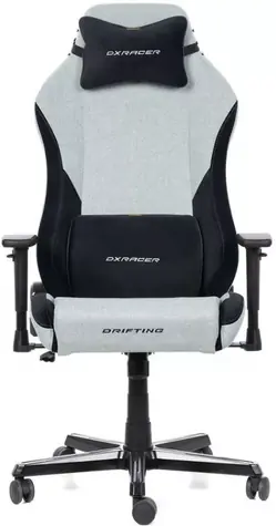 DXRacer DRIFTING Herní židle šedo-černá látková / 122-132 cm / látka / 125 kg / 3D-Područky