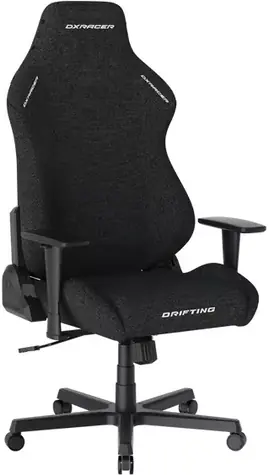 DXRacer DRIFTING Herní židle černá látková / 122-132 cm / látka / 125 kg / 3D-Područky