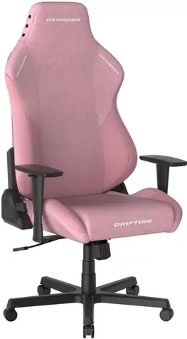 DXRacer DRIFTING Herní židle růžová látková / 122-132 cm / látka / 125 kg / 3D-Područky