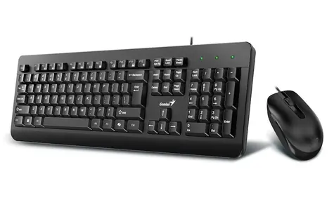 GENIUS KM-160 černá / Drátový set / Copilot / USB/ CZ+SK layout
