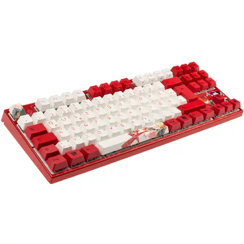 Varmilo VEA88 Koi TKL červená / Mechanická herní klávesnice / Cherry MX Brown / LED osvětlení / USB-C 