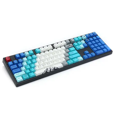 Varmilo VEA108 Summit R1 modrá / Mechanická herní klávesnice / Cherry MX Brown / LED osvětlení / USB-C 