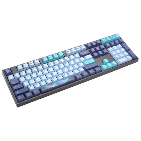 Varmilo VEA108 Aurora modrá / Mechanická herní klávesnice / Cherry MX Brown / LED osvětlení / USB-C 