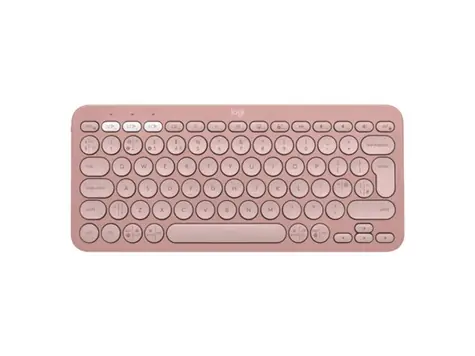 Logitech K380s Pebble Keys 2 růžová / Bezdrátová klávesnice / BT / USB / CZ&SK Layout