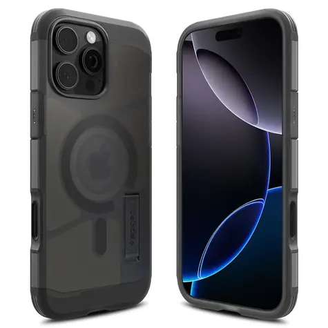 Spigen Tough Armor T MagSafe ochranný kryt pro Apple iPhone 16 Pro Max frost black