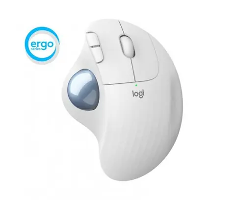 Logitech Wireless M575 ERGO světle-šedá / bezdrátová myš s trackballem / Bluetooth / 1x AA