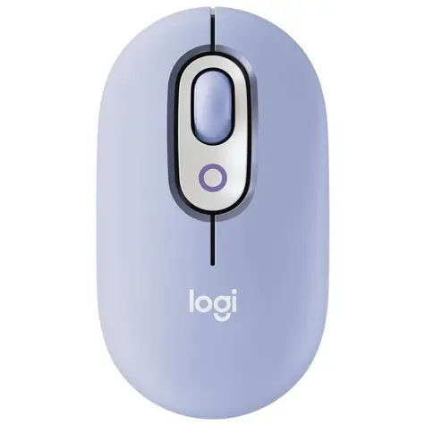 Logitech POP fialová / bezdrátová optická myš / 4 tlačítka / 4000dpi / BT