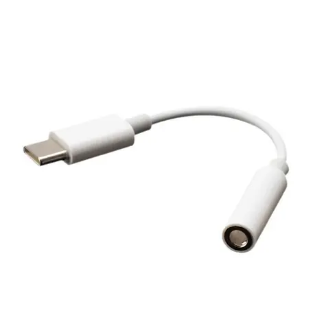 AKASA Redukce USB-C (M) - Jack 3.5 mm (M) 0.1 m bílá