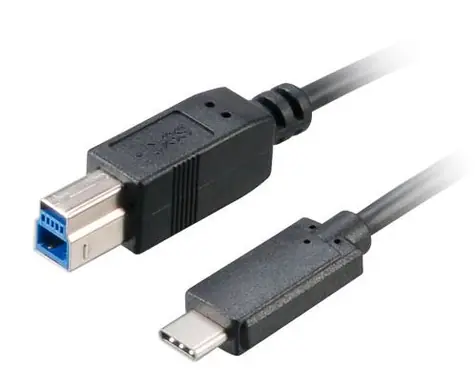 AKASA USB-C 3.1 (M) - USB-B 3.1 (M) 1m černá 