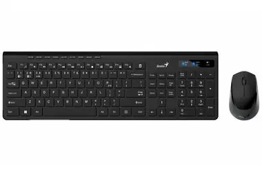 Rozbaleno - GENIUS SlimStar 8230 černá/Bezdrátový set klávesnice a myši/Bluetooth+2.4 GHz/připojení až 3 zařízení/CZ+SK / rozbaleno