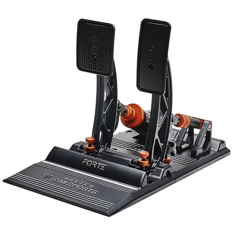 Asetek SimSports Forte Sim Racing / Plynový a brzdový pedál / dvoustupňový systém 