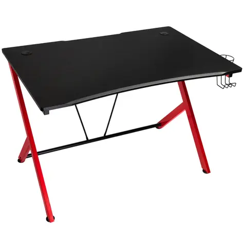 Nitro Concepts D12 černo-červená / Herní stůl / Š: 116 cm / V: 75 cm / H: 76 cm / nosnost 60 kg 