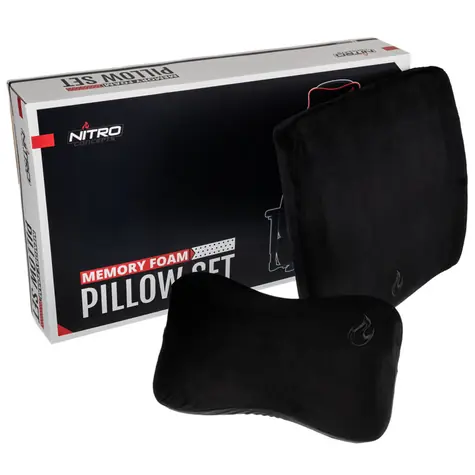 Nitro Concepts Sada polštářů z paměťové pěny černá / pro židle Nitro Concepts 