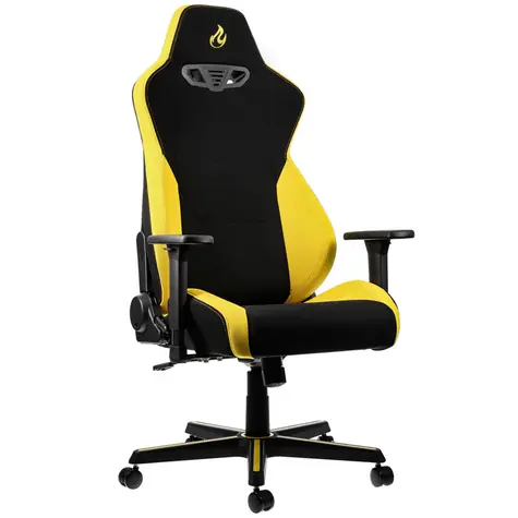Nitro Concepts S300 Astral Yellow žlutá / Herní židle / látka / nastavitelná / pojezdová kolečka / nosnost 135 kg 