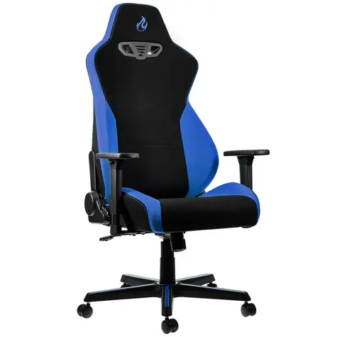 Nitro Concepts S300 Galactic Blue modrá / Herní židle / látka / nastavitelná / pojezová kolečka / nosnost 135 kg 