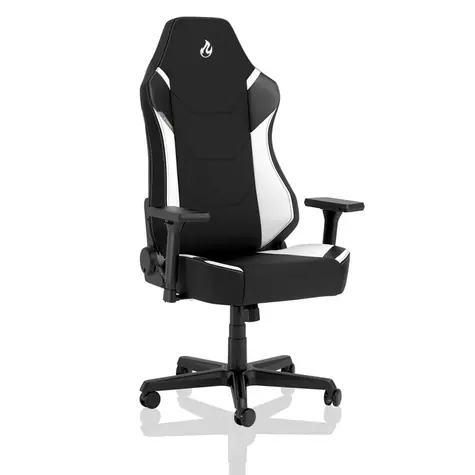 Nitro Concepts X1000 Radiant White bílá / Herní židle / látka / nastavitelná / pojezdová kolečka / nosnost 135 kg 