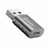 Graugear Adaptér USB-A (M) - USB-C (F) hliník