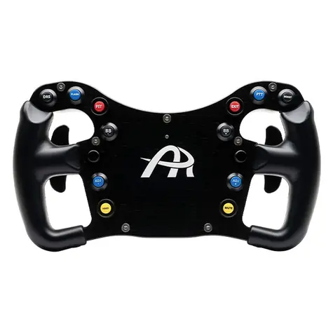 Ascher Racing F28-SC V2 / Závodní volant / 28.5cm / 2 pádla / 18 ovládacích prvků