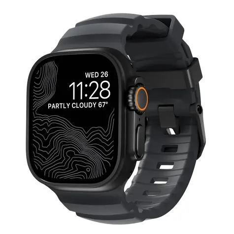 Nomad Rocky Point Band řemínek pro Apple Watch 49/46/45/44/42mm black/storm
