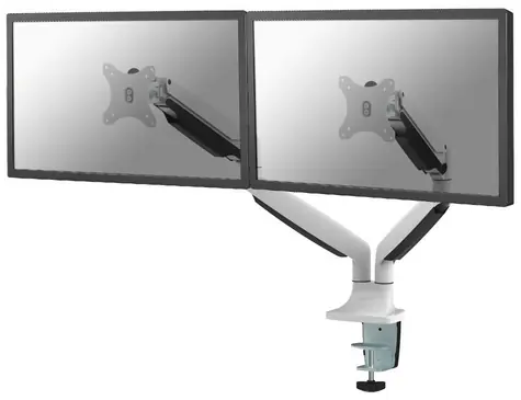 Neomounts NM-D750DWHITE bílá / držák ná stůl / na dva monitory / 10-32