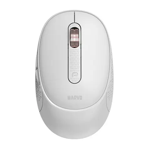 Marvo WM111 SW bílá / bezdrátová optická myš / 1600 DPI / 6 tlačítek / USB 2.4GHz / Bluetooth 