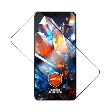 FIXED Ultra odolné tvrzené sklo Armor s Anti-dust aplikátorem a AR vrstvou pro Samsung Galaxy S25 černé